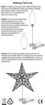 Preview: Sternständer Maxi Weiß mit Kabel -für 40 bis 60 cm Sterne